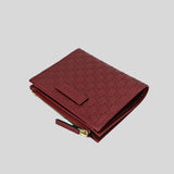 GUCCI Micro GG Guccissima Leather Small Bifold Wallet Red 510318