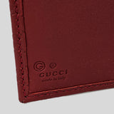 GUCCI Micro GG Guccissima Leather Small Bifold Wallet Red 510318