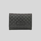 GUCCI Microguccissima Card Holder Wallet Black 544030