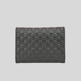 GUCCI Microguccissima Card Holder Wallet Black 544030