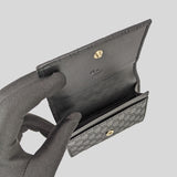 GUCCI Microguccissima Card Holder Wallet Black 544030