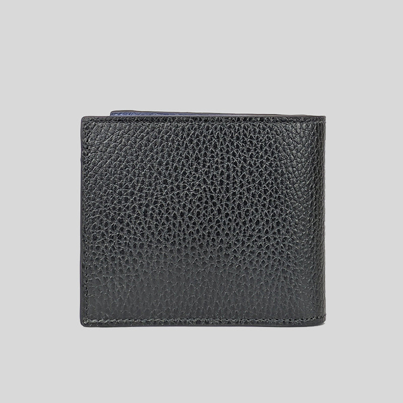 GUCCI Men s Leather Bifold Coin Wallet With Interlock GG Logo Black Bl LussoCitta