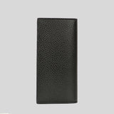 GUCCI Men's Leather Long Bifold Wallet With Interlock GG Logo Black/Blue 610467