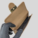 Gucci Interlock GG Bifold Leather Wallet Beige 615525