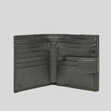 GUCCI Interlock GG Bifold Leather Wallet Black 615525