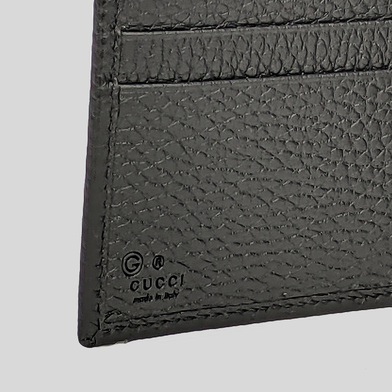 Interlocking leather wallet Gucci Black in Leather - 28292300