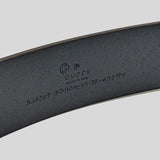 GUCCI Men's Leather belt with interlocking G Midnight Blue 546389