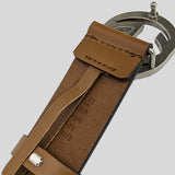 GUCCI Men's Leather belt with interlocking G Brown 546389