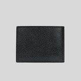 GUCCI Men's Interlock GG Logo Leather Wide Bifold Wallet Black/Blue 611229