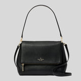 Kate Spade Leila Medium Flap Shoulder Bag Black K6029