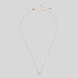 Kate Spade Yours Truly Pave Heart Mini Pendant Rose Gold O0R00150