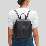 Kate Spade Lizzie Medium Flap Backpack Black WKR00345