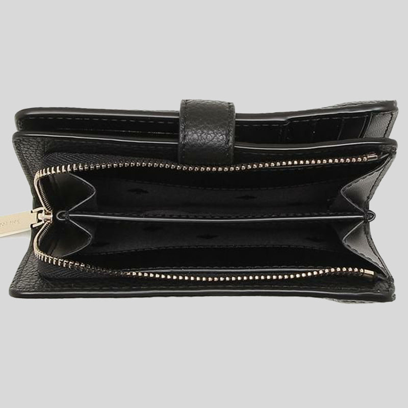 Kate Spade Leila Medium Compartment Bifold Wallet WLR00394 Black