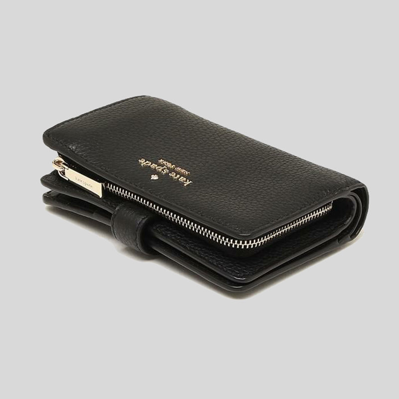 Kate Spade Leila Medium Compartment Bifold Wallet WLR00394 Black