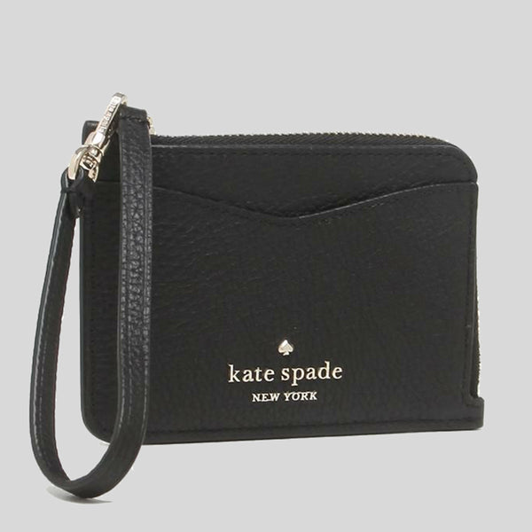 Kate Spade Leila Small Card Holder Wristlet wlr00398 Black