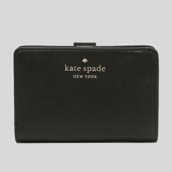 Kate Spade Staci Medium Compact Bifold Wallet WLR00128 Black