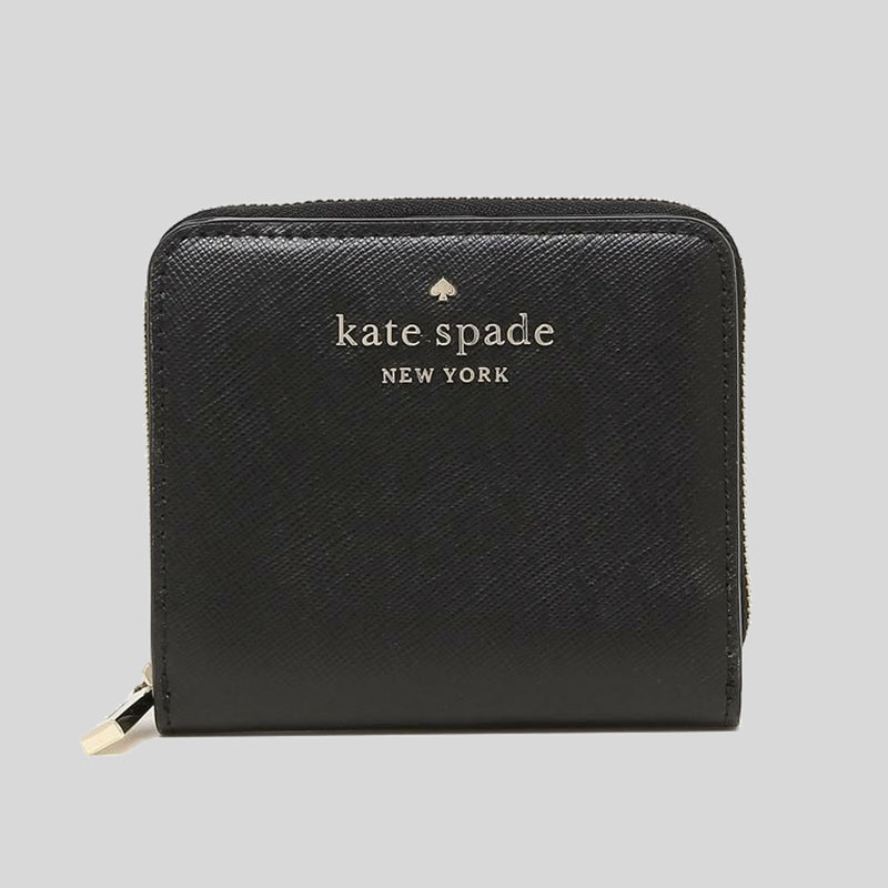 Kate Spade Staci Small Zip Around Wallet wlr00634 Black