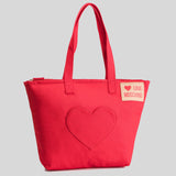 Love Moschino Heart Shopping Tote Bag Red