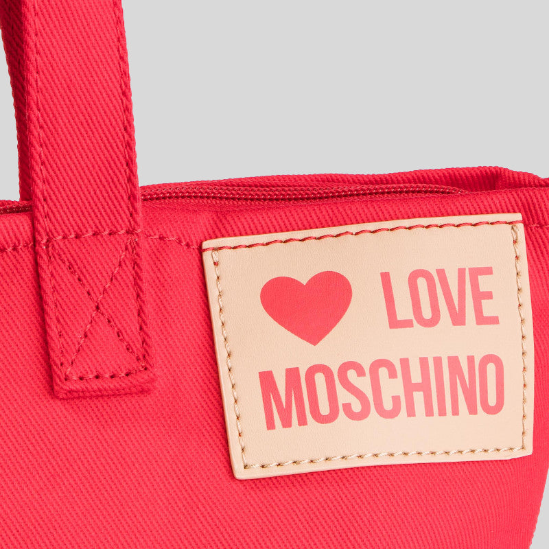 Love Moschino Heart Shopping Tote Bag Red JC4250PP07KG050A