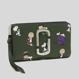 PEANUTS X MARC JACOBS THE Snapshot Compact Wallet S124L01FA21 Dark Green Multi