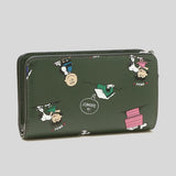 PEANUTS X MARC JACOBS THE Snapshot Compact Wallet S124L01FA21 Dark Green Multi