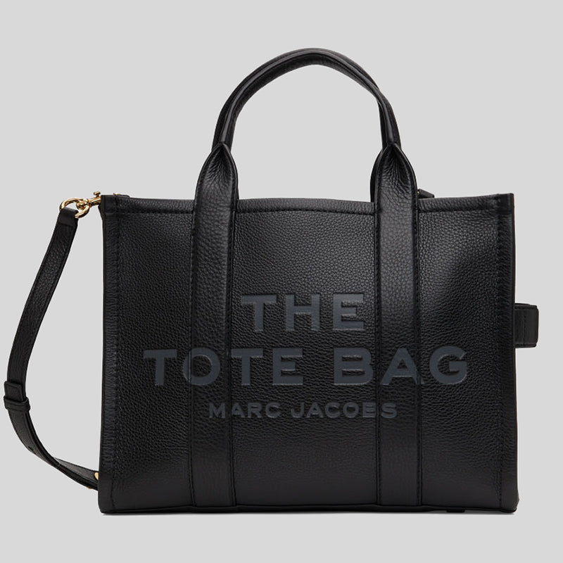 Marc Jacobs The Tote Traveler Leather Small Tote Bag H004L01PF21 Black