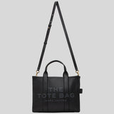 MARC JACOBS The Leather Medium Tote Bag Black H004L01PF21