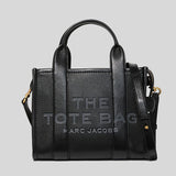 Marc Jacobs Leather The Tote Mini Traveler Tote Bag H009L01SP21 Black