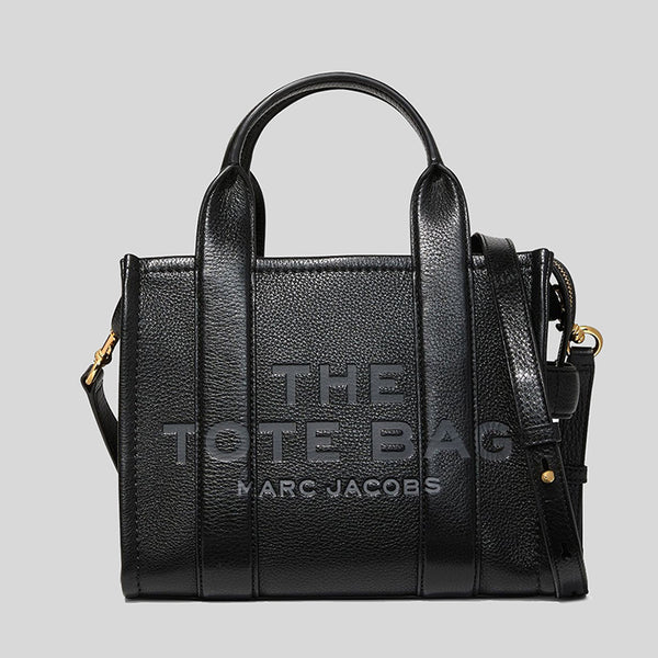 Marc Jacobs Leather The Tote Mini Traveler Tote Bag H009L01SP21 Black