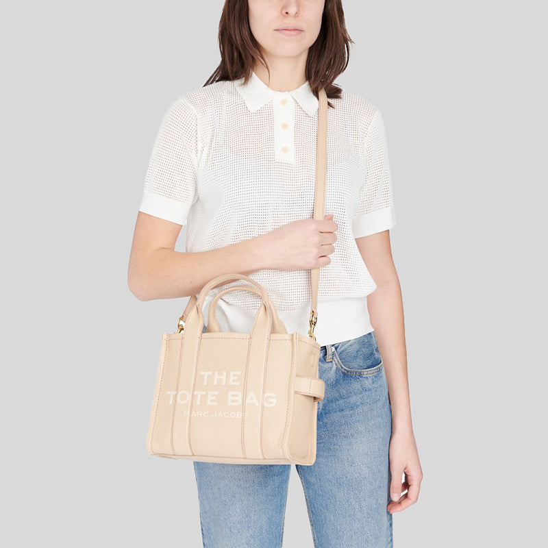 Marc Jacobs Leather The Tote Mini Traveler Tote Bag Twine 