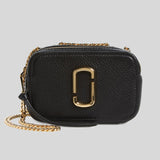 Marc Jacobs The Glam Shot Leather Crossbody H121L01FA21 Black