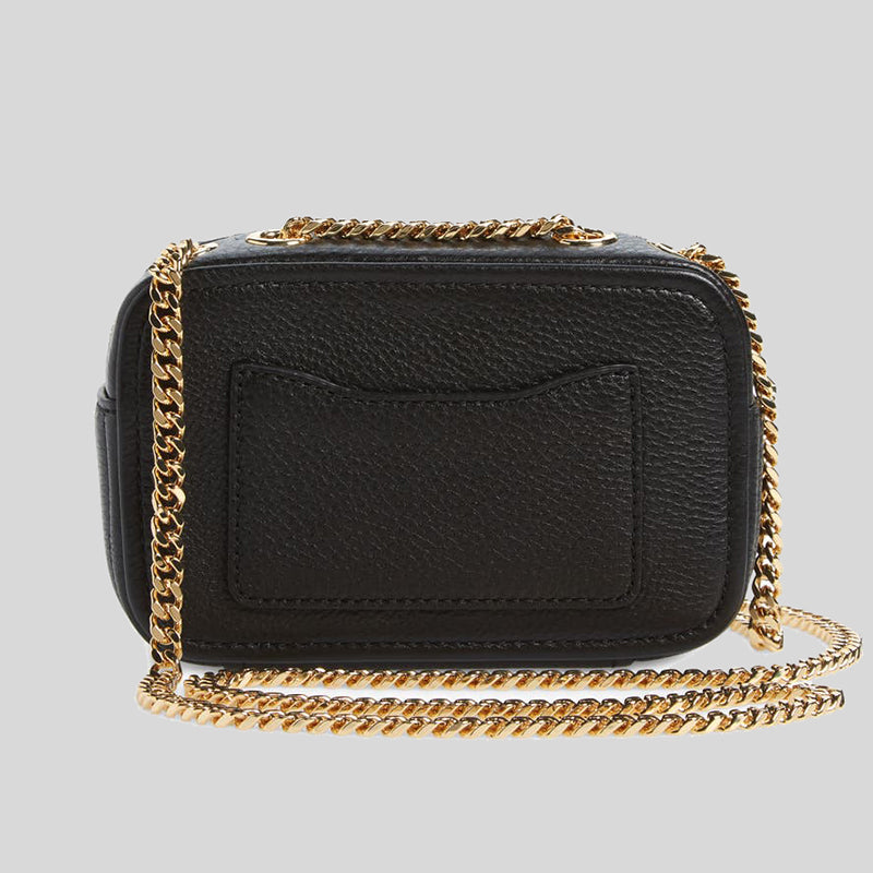 Marc Jacobs The Glam Shot Leather Crossbody H121L01FA21 Black