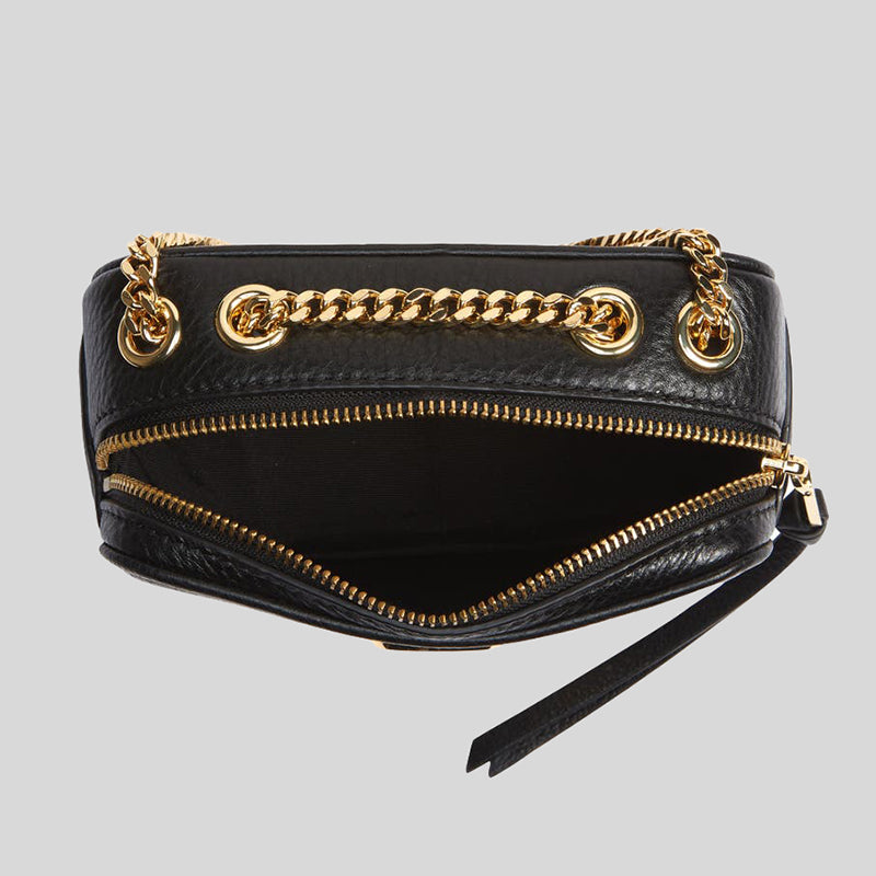 Marc Jacobs The Glam Shot Leather Crossbody H121L01FA21 Black