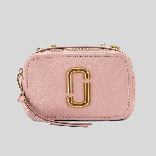 Marc Jacobs The Glam Shot Leather Crossbody H121L01FA21 Adobe Rose