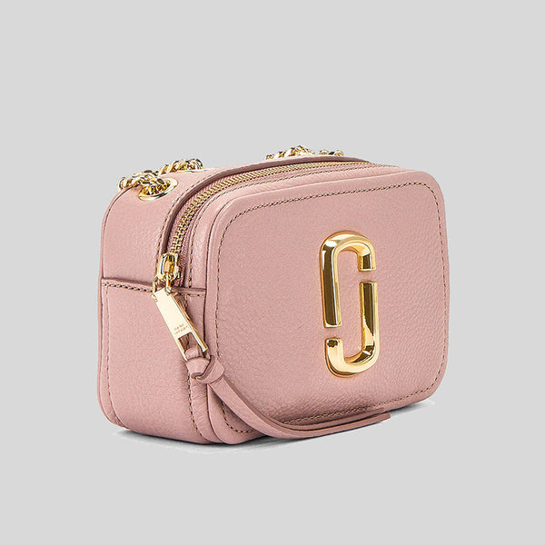 Marc Jacobs The Glam Shot Leather Crossbody H121L01FA21 Adobe Rose