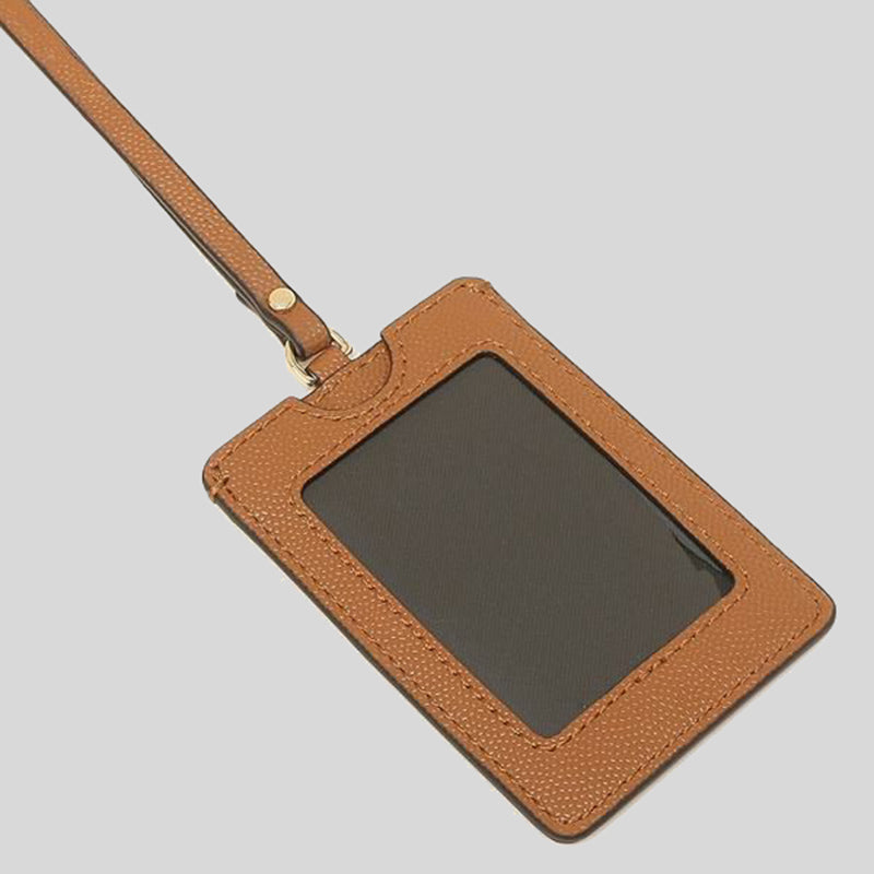 Marc Jacobs Leather Lanyard ID Holder M0016992 Smoked Almond