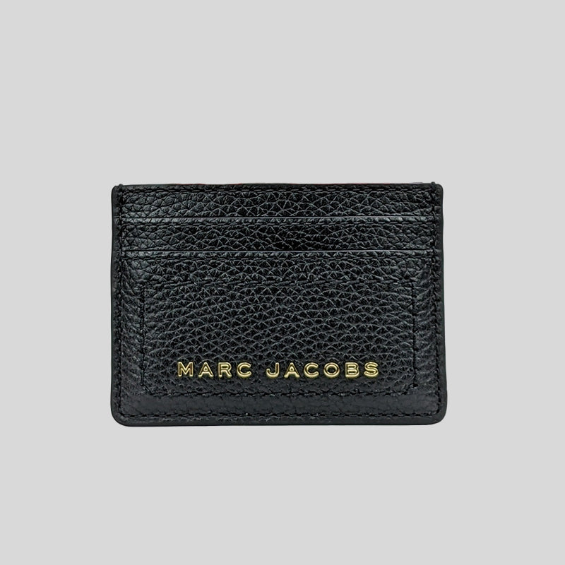 Marc Jacobs Pebble Leather Card Case Black S102L01FA21