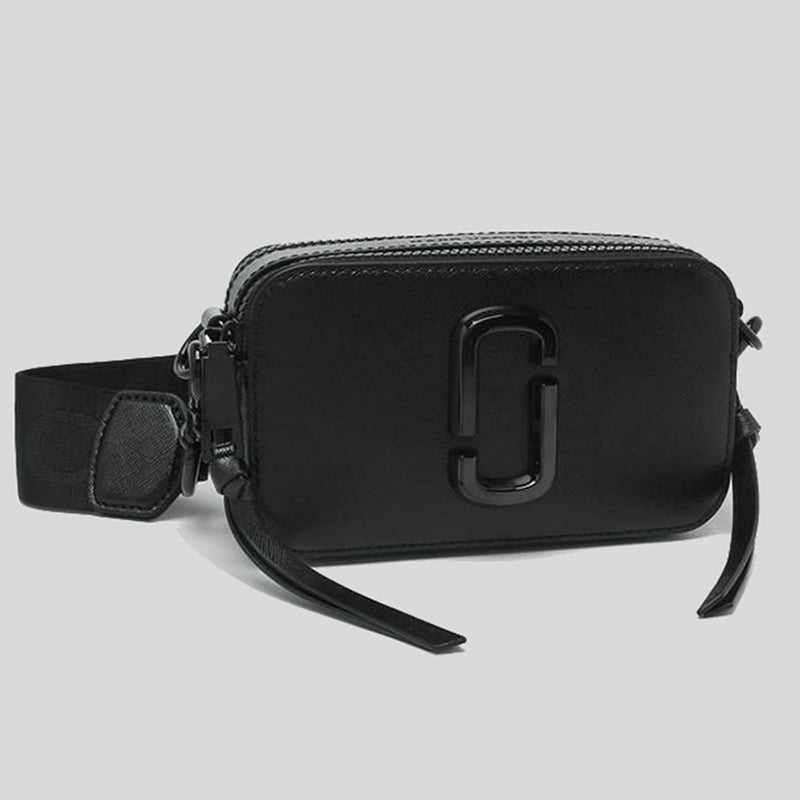 Marc Jacobs The Snapshot Dtm Leather Camera Bag - Black
