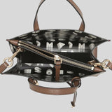 Marc Jacobs Mini Grind Coated Leather Tote Brown Bear M0015685