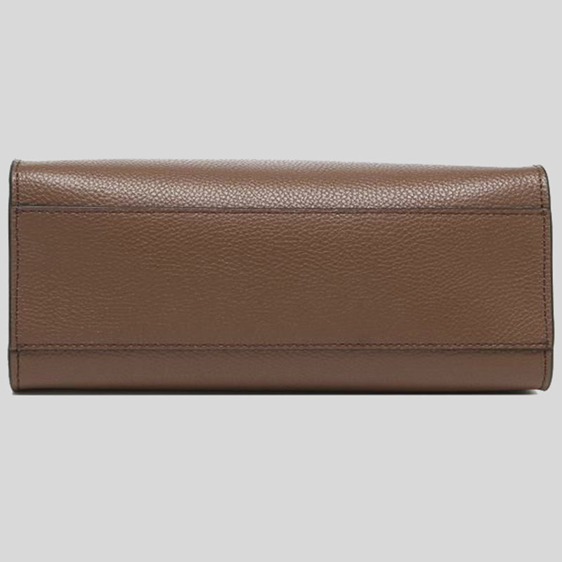 Marc Jacobs Mini Grind Coated Leather Tote Brown Bear M0015685