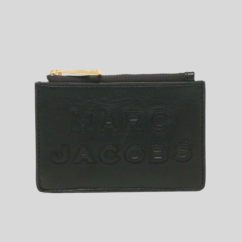 Marc Jacobs Leather Logo Card Holder M0015753 Black