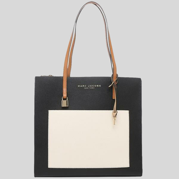 Marc Jacobs Grind Colorblocked Tote M0016131 Smoked Almond