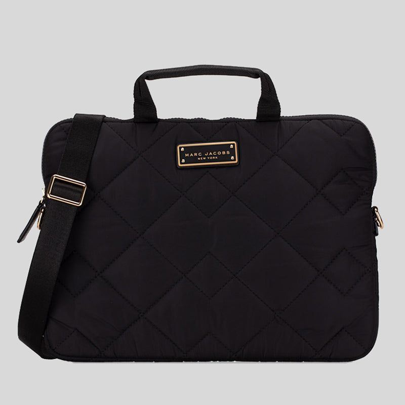 Marc Jacobs Quilted Nylon Laptop Bag BlackMarc Jacobs Quilted Nylon Laptop Bag Black S550M06FA21 lussocitta Lusso Citta