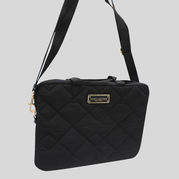Marc Jacobs Quilted Nylon Laptop Bag Black S550M06FA21