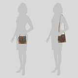MICHAEL KORS Mercer Signature Small Drawstring Bucket Bag Brown 35F2GM9M1B