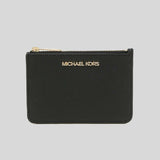 Michael Kors Jet Set Travel Small Top Zip Coin Pouch With ID Window Black