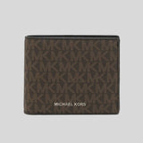 Michael Kors Cooper Billfold Wallet With Passcase Brown 36U9LCRF6B