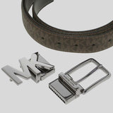 Michael Kors Mens 4-in-1 Signature Canvas Belt Gift Set Box Brown Black 36H9MBLY4V