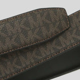 Michael Kors Mens 4-in-1 Signature Canvas Belt Gift Set Box Brown Black 36H9MBLY4V