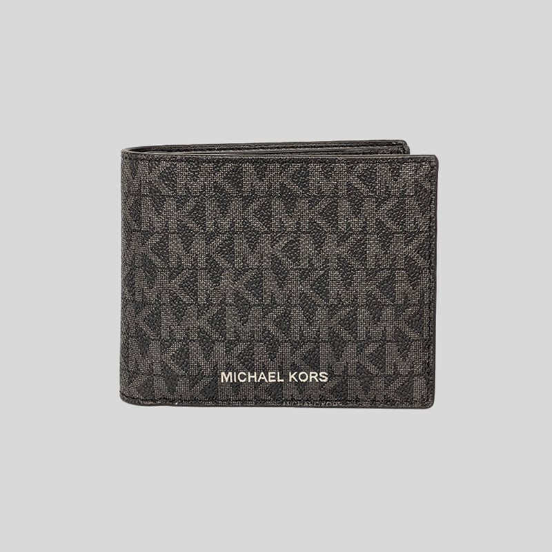 Michael Kors Cooper Billfold Wallet With Passcase Black 36U9LCRF6B